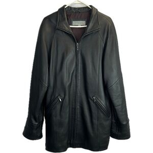 Liz Claiborne Women’s Buttery Soft Leather Coat